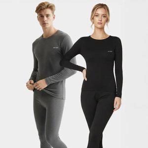 [상+하세트] 핫히트 발열내의 상의 하의 SET 남녀공용 겨울 내복 빅사이즈 피치기모 발