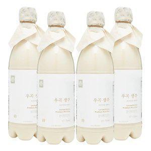 [품질보장] 배혜정도가 우곡생주 생막걸리 10도 750ml x4병 무감미료