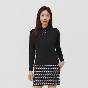 [엘르골프] 여성 포인트 폴로 티셔츠_6I65205