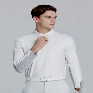 [엘르골프] 남성 배색 겨울 폴로 티셔츠_6I75202