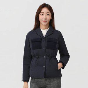 [엘르골프] 여성 코듀로이 포켓 다운 자켓_6I81201