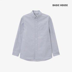 (정상가:49,900원) 베이직하우스 옥스포드 세미 오버핏 긴팔셔츠 LZWS0103