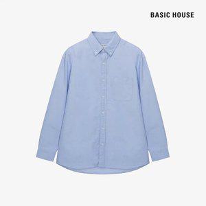 (정상가:59,900원) 베이직하우스 옥스포드 세미오버핏 긴팔셔츠 LZWS0101