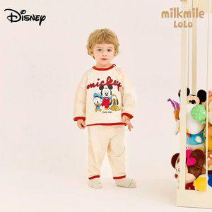 [밀크마일로로] 리오더재입고_[디즈니]베이비 미키와친구들 배색실내상하복