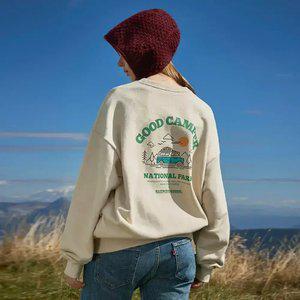 플루크 굿 캠퍼 슬로건 맨투맨티셔츠 FMT3050-Z / 5color W