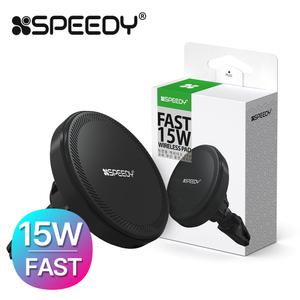 스피디 허리케인 맥세이프 차량용 핸드폰 거치대 휴대폰 고속 무선 충전기 송풍구형 1