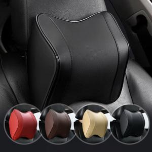 프리미엄 차량용 목쿠션 메모리폼 목베개 자동차 여행용 탈부착 헤드레스트 목받침 쿠