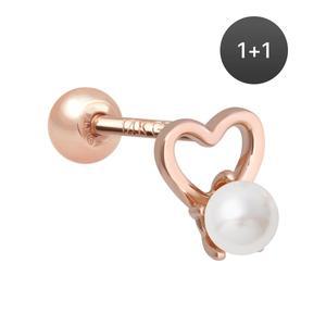 14K 골드필드핀 러빙 여성 데일리 패션 심플 피어싱 1+1