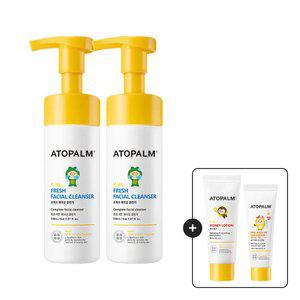 아토팜 프레쉬 페이셜 클렌저 2개 키즈폼클렌징 GIFT) 허니로션20ml+이지워시선로션10