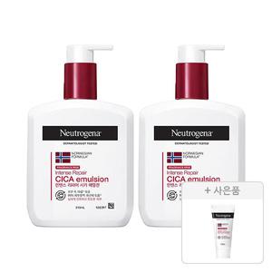 뉴트로지나 인텐스 리페어 시카 에멀젼 310ml, 2개+증정(인텐스 리페어 시카 에멀젼 1