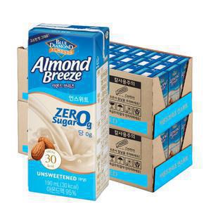 아몬드브리즈 언스위트, 190ml, 48개