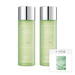 김정문알로에 큐어 모이스트 카밍 토너 130ml, 2개 +증정 (리알로에 피토 그린 앰플 마