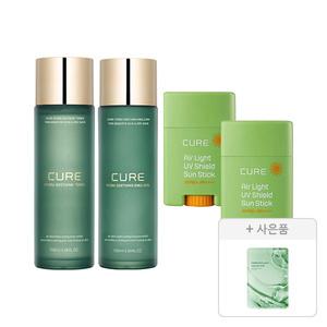 김정문알로에 UV쉴드 선스틱 스킨케어 기획(수딩 토너, 1개+수딩 에멀젼, 1개+선스틱,