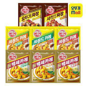 [본사직영][4+4] 오뚜기 백세카레/바몬드카레/짜장 8종 골라담기 모음전