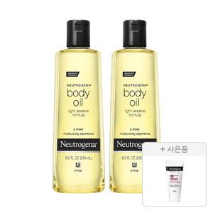 뉴트로지나 바디 오일 250ml, 2개+증정(인텐스 리페어 시카 에멀젼 15ml, 1개)