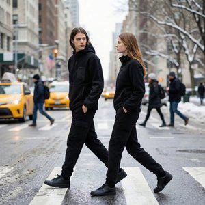 [케이스위스] 남녀 플리스 아노락+조거팬츠세트, 방한템 강력추천 (정상가158,000)