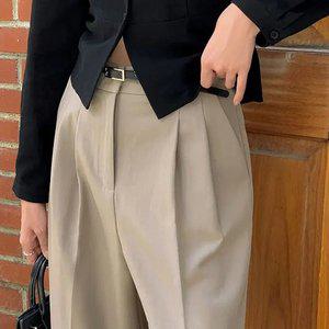 이프 데일리 투핀턱 와이드 슬랙스 벨트SET 하객룩 핀턱슬랙스 가을바지