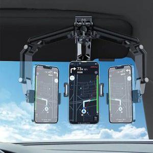 다용도 차량용 눈높이 대시보드 썬바이저 만능 회전 자동차 핸드폰 거치대 계기판 보드
