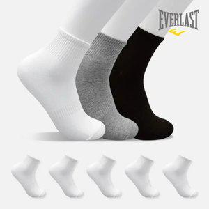 에버라스트 발편한 남자 단목 중목 양말 5켤레
