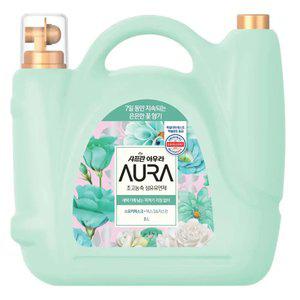 [내일도착]샤프란 아우라 8L 대용량섬유유연제 스모키머스크