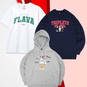 플라바 신상 후드/맨투맨/반팔 티셔츠 빅사이즈 커플 남녀공용 남자 여자 남성 여성 S