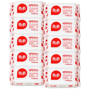 비앤비 세탁비누 카모마일 200g x10개 아기 빨래 아카시아