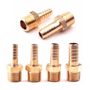 신주 호스 니플 PT 1/4 3/8 1/2 나사 닛플 닛뿔 8 9.5 11 13 16 mm 배관 황동 수도 연결 밸브 8A 10A 15A