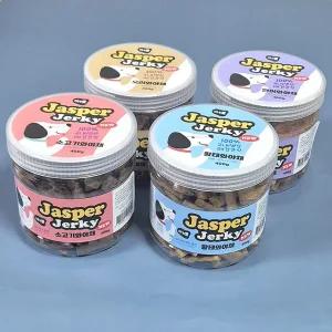 제스퍼 져키400g 한우 황태 연어 오리 야채