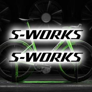 스페셜라이즈드 에스웍스(2개1세트) 스티커-데칼 로고 엠블럼 자전거 MTB 로드 싸이클 Specialized S-Works