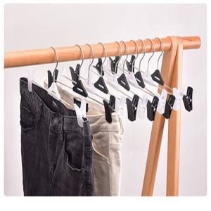 다용도 바지 집게 걸이 치마 옷걸이 10p