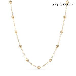 [도로시] 14k 통통볼 트윗체인 목걸이