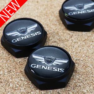 제네시스번호판볼트/번호판가드/타이어밸브캡/에어캡