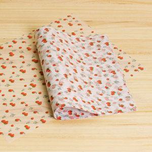 왁스페이퍼 딸기 10장/유산지/샌드위치/포장/식품/포장지/튀김종이/종이호일