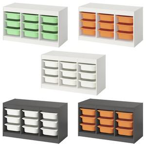 TROFAST 트로파스트 수납장+바구니9개 93x44x53cm/서랍장/정리함/보관함