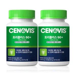 [세노비스](마산점)트리플러스 50+ 멀티비타민 미네랄 오메가3 90캡슐 2개 60일분