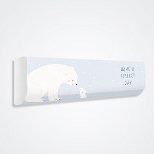 [라이크홈] 벽걸이형 에어컨 커버 스윗베어 (대형) (ACNE038919)