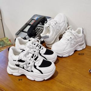 여성 키높이 통굽 운동화 스니커즈 어글리슈즈 9cm
