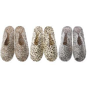 레오파드 면실내화 거실화 슬리퍼 덧신 거실용슬리퍼 실내화 순면 퀼트