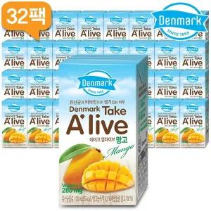 덴마크 테이크 얼라이브 망고 120mlx32개 /유산균음료/비타민음료