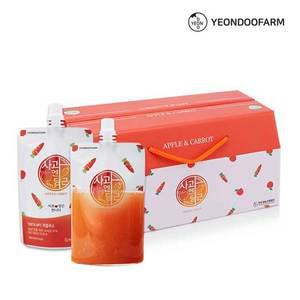 [연두팜] 돌려따는) NFC 착즙 사과당근즙 100ml 20개입 한박스