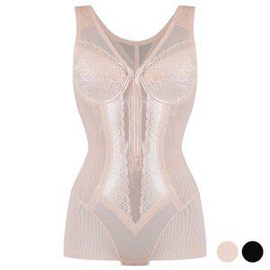 [기타]메이퀸 여성 보정 파워넷 앞지퍼 올인원 바디슈트 5100