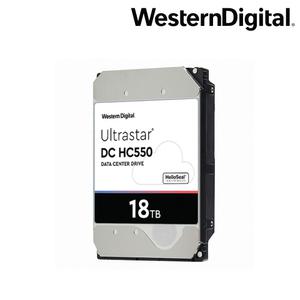 웨스턴디지털 Ultrastar DC HC550 18TB SAS WUH721818AL5204 헬륨 기업용 하드디스크