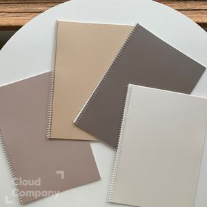 모닝글로리 비움 스프링 노트(무제) 심플 무지 라인 줄 학생 유선 공책