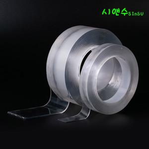 틈새 곰팡이 차단용 강력 접착 투명  양면 단면 실리콘테이프 다양한 사이즈