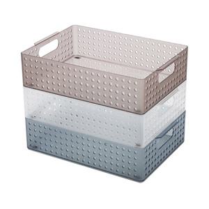 센스 스텝바구니 4호 플라스틱 A4 바구니 사각 소품수납 부품 옷 정리함