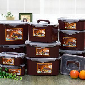 New 쿨맥시II (초콜릿) 김치통 모음/밀폐용기 김치보관용기 그릇 반찬통 저장 김장용품(초콜릿 핸들형)