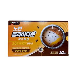 노런 플라이다운 1각(10매) 나방 파리 끈끈이