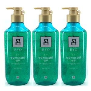 려 청아 딥클렌징 앤 쿨링 샴푸550ml 3개