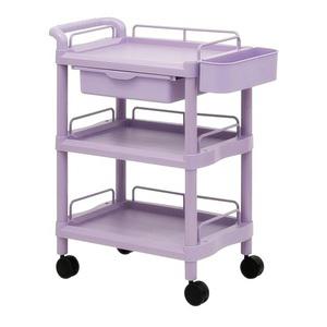 3단서빙카트(DK601B/보라)T서랍왜건 다용도통운반차 미용실 피부관리실 미용카트 이동트레이 병원 한의원 학교치과