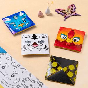 [민화샵] 전통 딱지치기 종이딱지 만들기재료 민속놀이 4인용